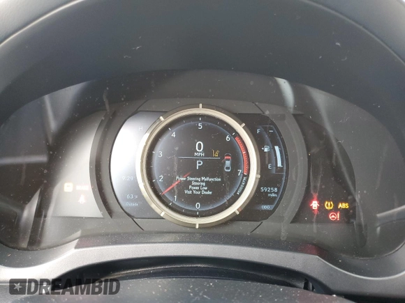 2017 Lexus IS 200t with VIN JTHBA1D26H5044010, listed as a Copart auction lot 54601235 with 59,258 mi miles and Salvage Title. Bid and sale history available at DreamBid. Image 9.