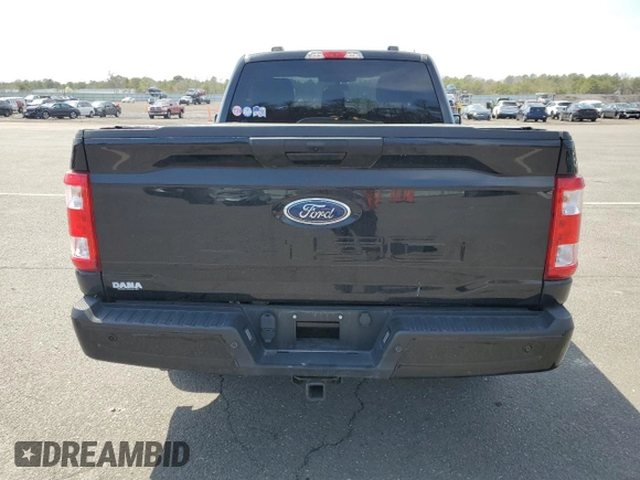 2021 Ford F-150 XL with VIN 1FTMF1CB4MKF09005, listed as a Copart auction lot 53935765 with 52,332 mi miles and Salvage title. Bid and sale history available at DreamBid. Image 6.