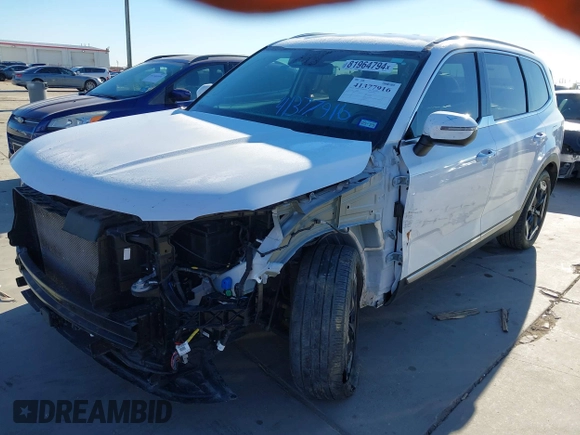 2023 Kia Telluride S with VIN 5XYP6DGC0PG402531, listed as a IAAI auction lot 41377916 with 32,717 mi miles and . Bid and sale history available at DreamBid. Image 21.