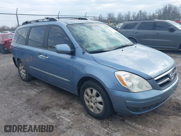 2007 Hyundai Entourage GLS with VIN KNDMC233676035708, listed as a IAAI auction lot 41904895 with 253,017 mi miles and . Bid and sale history available at DreamBid. Image 1.