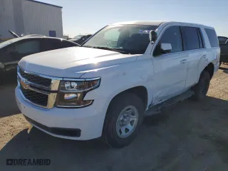 2016 Chevrolet Tahoe Commercial with VIN 1GNSKFEC0GR433971, listed as a Copart auction lot 46505245 with 48,715 mi miles and Salvage Title. Bid and sale history available at carsss.com. Image 1.