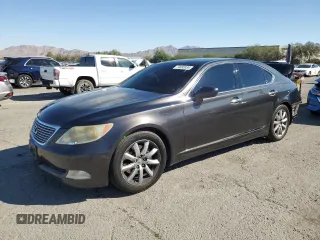 2007 Lexus LS 460 with VIN JTHBL46F575005872, listed as a Copart auction lot 74692034 with 115,083 mi miles and Salvage Title. Bid and sale history available at carsss.com. Image 1.