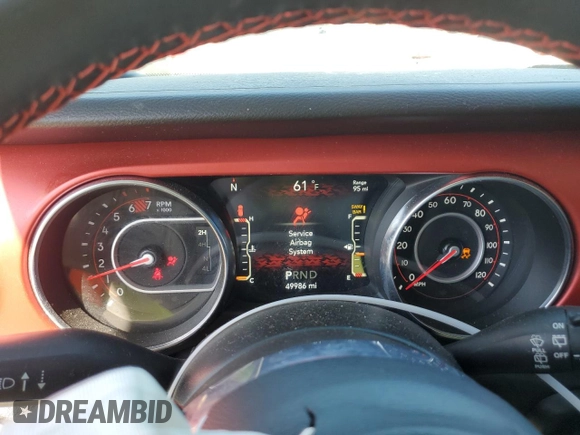 2022 Jeep Wrangler Unlimited Rubicon z VIN 1C4HJXFN2NW212592, wystawiony jako Copart lot #53071895 z przebiegiem 49 986 mil mil oraz Szkoda całkowita • Salvage title. Historia ofert i sprzedaży dostępna na DreamBid. Obrazek 9.