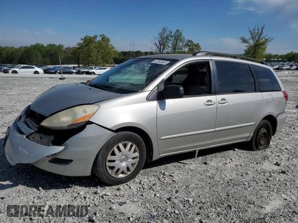 2007 Toyota Sienna CE with VIN 5TDZK23C37S047971, listed as a Copart auction lot 52540665 with 244,761 mi miles and Salvage Title. Bid and sale history available at carsss.com. Image 1.
