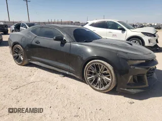 2018 Chevrolet Camaro ZL1 with VIN 1G1FJ1R61J0123661, listed as a Copart auction lot 47317855 with 36,043 mi miles and Salvage Title. Bid and sale history available at DreamBid. Image 4.