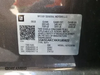 2019 GMC Yukon SLE with VIN 1GKS1AKCXKR180822, listed as a Copart auction lot 65473024 with 76,366 mi miles and Non Repairable. Bid and sale history available at carsss.com. Image 15.