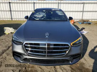 2024 Mercedes-Benz S 580 z VIN W1K6G7GB5RA265130, wystawiony jako Copart lot #82841994 z przebiegiem 7 330 mil mil oraz Szkoda całkowita • Salvage title. Historia ofert i sprzedaży dostępna na DreamBid. Obrazek 5.