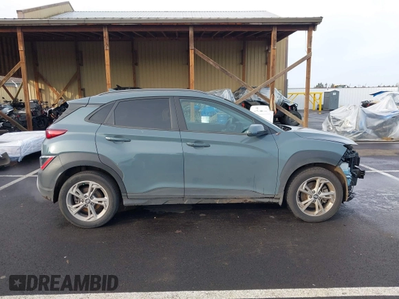 2022 Hyundai Kona SEL with VIN KM8K6CAB1NU828823, listed as a IAAI auction lot 41178743 with 43,755 mi miles and . Bid and sale history available at carsss.com. Image 14.