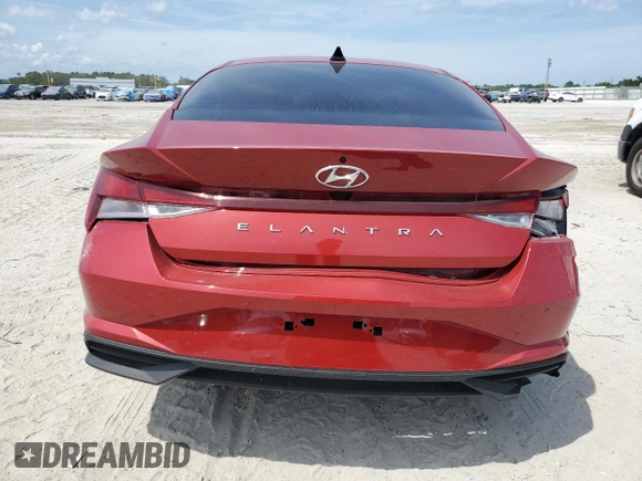 2023 Hyundai Elantra SEL with VIN KMHLS4AG1PU435568, listed as a Copart auction lot 53492005 with Not provided miles and Non repairable. Bid and sale history available at DreamBid. Image 6.