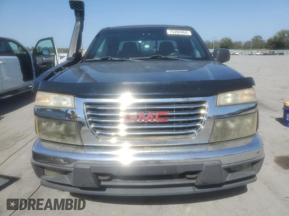 2004 GMC Canyon 1SB SLE Z85 with VIN 1GTDT136848179832, listed as a Copart auction lot 75392664 with 243,777 mi miles and Salvage Title. Bid and sale history available at carsss.com. Image 5.
