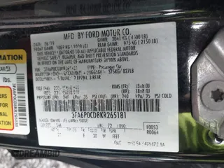 2019 Ford Fusion SEL with VIN 3FA6P0CD8KR265181, listed as a IAAI auction lot 41942425 with 66,228 mi miles and . Bid and sale history available at DreamBid. Image 9.