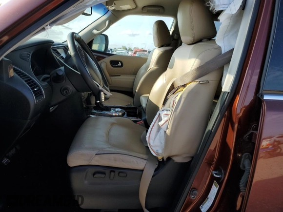2017 Nissan Armada SL with VIN JN8AY2ND8H9010517, listed as a Copart auction lot 61785834 with 142,157 mi miles and Salvage Title. Bid and sale history available at carsss.com. Image 7.