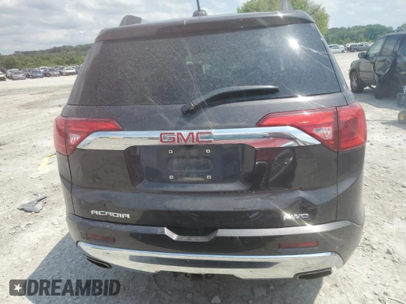 2017 GMC Acadia Denali with VIN 1GKKNXLS7HZ141319, listed as a Copart auction lot 57522445 with 207,427 mi miles and Salvage title. Bid and sale history available at DreamBid. Image 6.