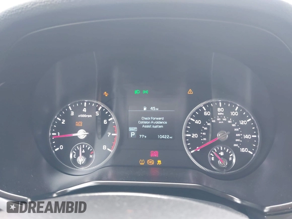 2022 Kia Telluride S with VIN 5XYP64HC0NG318575, listed as a IAAI auction lot 42607732 with 10,422 mi miles and . Bid and sale history available at DreamBid. Image 7.