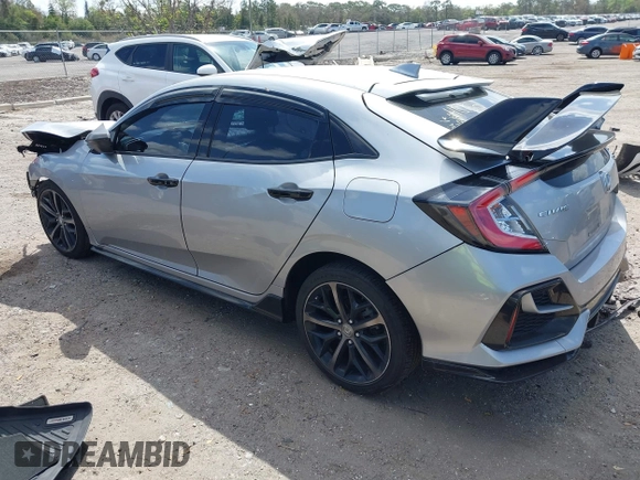 2021 Honda Civic Sport with VIN SHHFK7H43MU225961, listed as a IAAI auction lot 41721936 with 58,928 mi miles and . Bid and sale history available at DreamBid. Image 3.