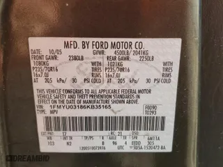 2006 Ford Escape XLT with VIN 1FMYU03186KB35165, listed as a Copart auction lot 71563254 with 206,450 mi miles and Clean Title. Bid and sale history available at carsss.com. Image 13.
