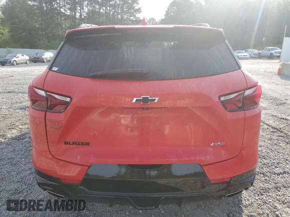 2019 Chevrolet Blazer RS with VIN 3GNKBERS7KS687307, listed as a Copart auction lot 55068695 with 106,875 mi miles and Salvage title. Bid and sale history available at DreamBid. Image 6.