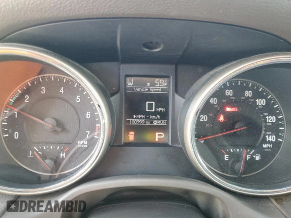 2011 Jeep Grand Cherokee Laredo with VIN 1J4RR4GG5BC503705, listed as a Copart auction lot 50014895 with 180,999 mi miles and Salvage title. Bid and sale history available at DreamBid. Image 9.