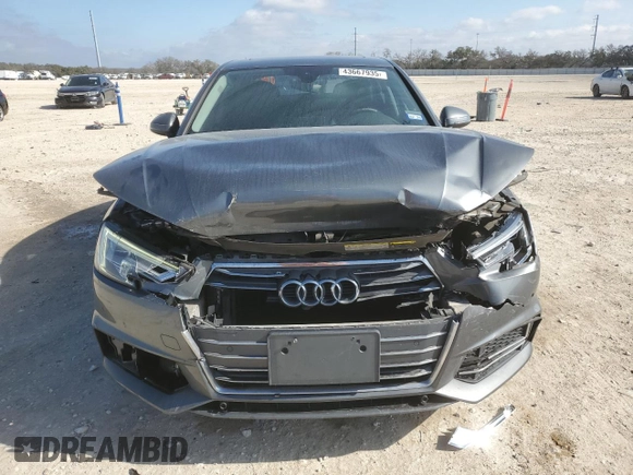 2017 Audi A4 Premium Plus with VIN WAULNAF44HN008578, listed as a Copart auction lot 43667935 with 90,693 mi miles and Salvage Title. Bid and sale history available at carsss.com. Image 5.