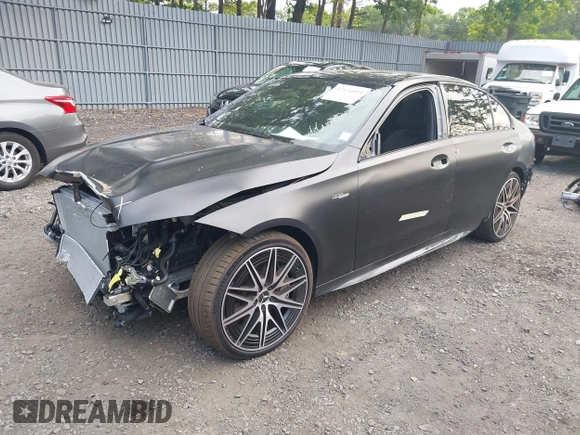 2025 Mercedes-Benz C 43 AMG with VIN W1KAF8HB1SR256613, listed as a IAAI auction lot 42376954 with 1,570 mi miles and . Bid and sale history available at DreamBid. Image 17.