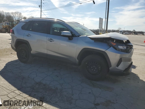2021 Toyota RAV4 LE with VIN 2T3G1RFV1MC234301, listed as a Copart auction lot 50177345 with 86,696 mi miles and Salvage Title. Bid and sale history available at carsss.com. Image 4.
