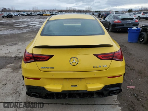 2021 Mercedes-Benz CLA with VIN W1K5J5BB4MN230539, listed as a Copart auction lot 48015315 with 3,427 mi miles and Salvage Title. Bid and sale history available at carsss.com. Image 6.