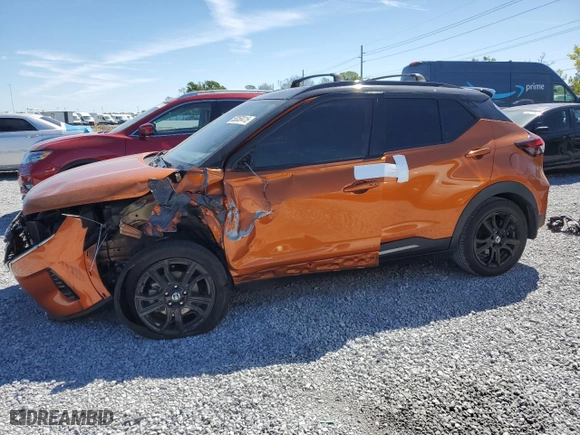 2021 Nissan Kicks SR with VIN 3N1CP5DV1ML523115, listed as a Copart auction lot 50050415 with 83,833 mi miles and Non Repairable. Bid and sale history available at carsss.com. Image 1.
