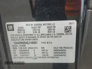 2012 GMC Acadia SL with VIN 1GKKRNED4CJ148081, listed as a Copart auction lot 54678825 with 135,405 mi miles and Salvage title. Bid and sale history available at DreamBid. Image 13.