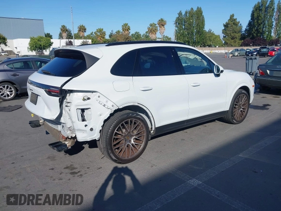 2023 Porsche Cayenne with VIN WP1AA2AY4PDA00778, listed as a IAAI auction lot 42598396 with 35,344 mi miles and . Bid and sale history available at DreamBid. Image 4.