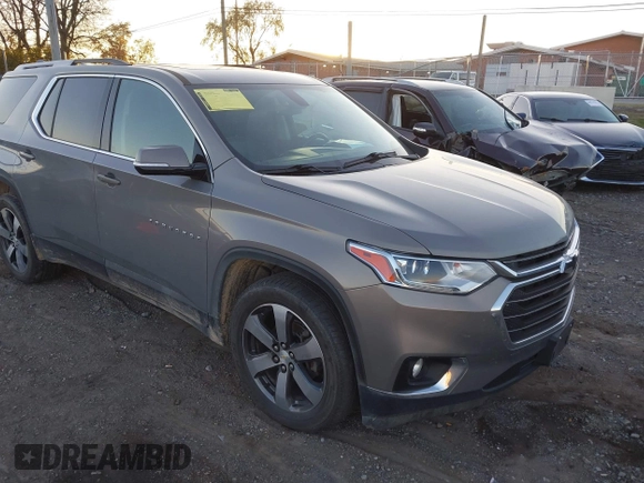 2018 Chevrolet Traverse LT Leather with VIN 1GNEVHKW6JJ209186, listed as a IAAI auction lot 41019375 with 112,467 mi miles. Bid and sale history available at carsss.com. Image 1.