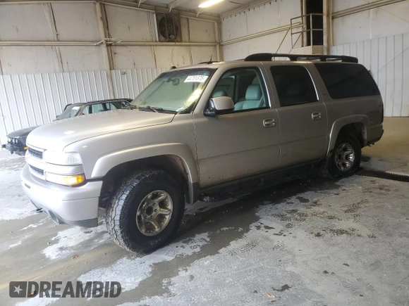 2005 Chevrolet Suburban LT with VIN 3GNEC16Z45G146274, listed as a Copart auction lot 44751375 with 249,658 mi miles and Salvage Title. Bid and sale history available at carsss.com. Image 1.