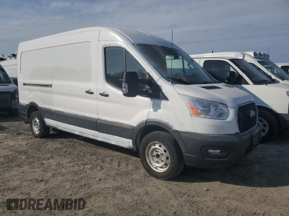 2022 Ford Transit Cargo with VIN 1FTBR1C82NKA17027, listed as a Copart auction lot 45346305 with 45,358 mi miles and Salvage Title. Bid and sale history available at DreamBid. Image 4.