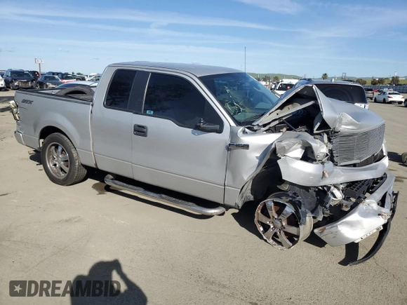 2006 Ford F-150 STX with VIN 1FTRX12W06KA91276, listed as a Copart auction lot 49901335 with 129,512 mi miles and Salvage Title. Bid and sale history available at carsss.com. Image 4.