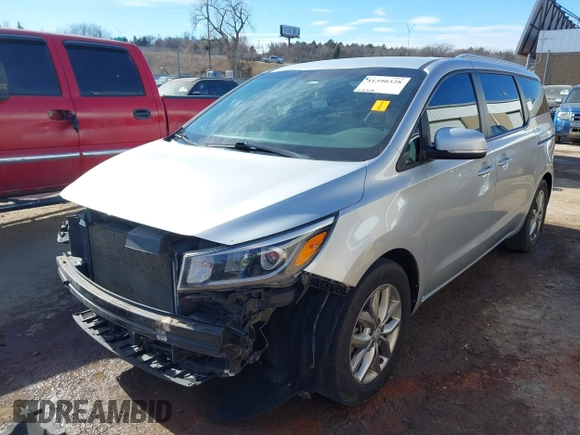 2021 Kia Sedona EX with VIN KNDMB5C11M6664811, listed as a IAAI auction lot 41390328 with 128,568 mi miles. Bid and sale history available at carsss.com. Image 22.