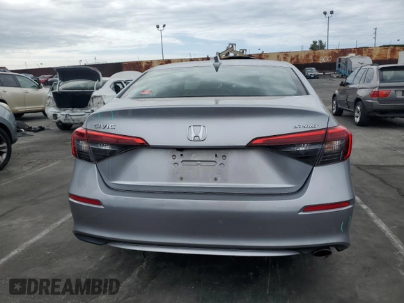 2022 Honda Civic Sport with VIN 2HGFE2F51NH541315, listed as a Copart auction lot 53289935 with 24,415 mi miles and Salvage Title. Bid and sale history available at carsss.com. Image 6.