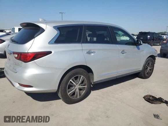 2019 Infiniti QX60 Pure with VIN 5N1DL0MM7KC553229, listed as a Copart auction lot 53257755 with 79,982 mi miles and Salvage title. Bid and sale history available at DreamBid. Image 3.