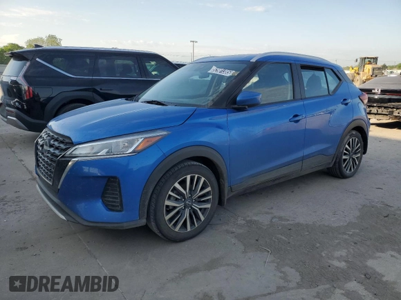 2022 Nissan Kicks SV with VIN 3N1CP5CV1NL478468, listed as a Copart auction lot 52901385 with 67,767 mi miles and Clean Title. Bid and sale history available at carsss.com. Image 1.