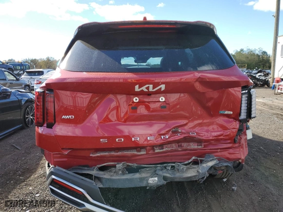 2022 Kia Sorento Hybrid EX with VIN KNDRHDLG1N5125812, listed as a Copart auction lot 76436544 with 47,656 mi miles and Salvage Title. Bid and sale history available at carsss.com. Image 6.