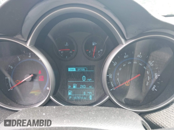 2014 Chevrolet Cruze 1LT with VIN 1G1PC5SB9E7466910, listed as a IAAI auction lot 42658455 with 167,614 mi miles and . Bid and sale history available at DreamBid. Image 7.