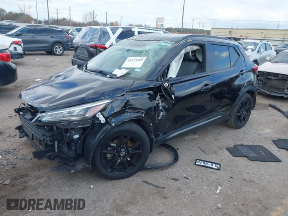 2021 Nissan Kicks SR with VIN 3N1CP5DV7ML520557, listed as a IAAI auction lot 41473489 with 35,634 mi miles. Bid and sale history available at carsss.com. Image 17.