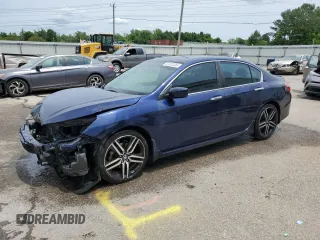 2016 Honda Accord Sport z VIN 1HGCR2F54GA098604, wystawiony jako Copart lot #56492405 z przebiegiem 230 140 mil mil oraz Szkoda całkowita • Salvage title. Historia ofert i sprzedaży dostępna na DreamBid. Obrazek 1.