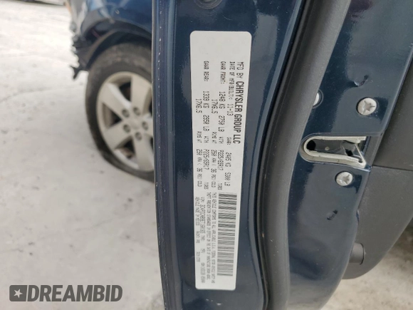 2014 Dodge Journey SE with VIN 3C4PDCAB9ET160165, listed as a Copart auction lot 46939765 with 182,191 mi miles and Salvage Title. Bid and sale history available at carsss.com. Image 14.