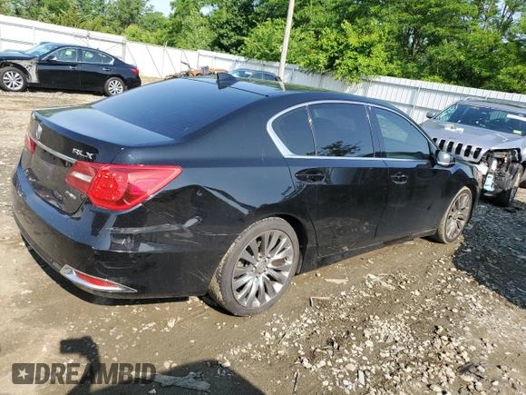 2017 Acura RLX Technology with VIN JH4KC1F59HC000547, listed as a Copart auction lot 60140905 with 145,447 mi miles and Salvage title. Bid and sale history available at DreamBid. Image 3.