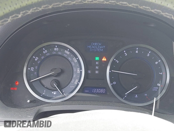 2011 Lexus IS 250 with VIN JTHBF5C24B5150019, listed as a IAAI auction lot 41878809 with 133,080 mi miles and . Bid and sale history available at DreamBid. Image 7.