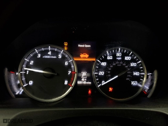 2016 Acura TLX Tech with VIN 19UUB1F55GA013465, listed as a Copart auction lot 86025724 with 28,148 mi miles and Salvage Title. Bid and sale history available at carsss.com. Image 9.