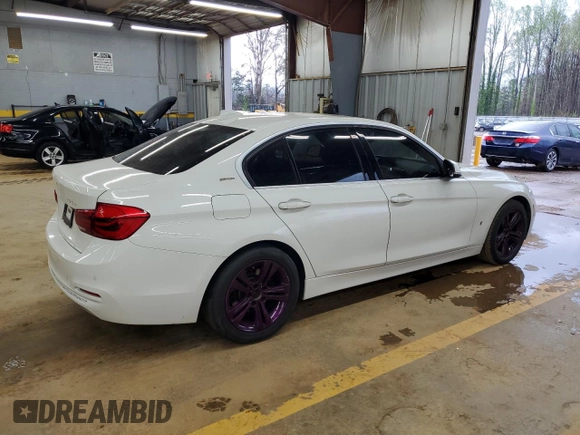 2017 BMW 3 Series 330e iPerformance with VIN WBA8E1C32HA030006, listed as a Copart auction lot 51316795 with 86,293 mi miles and Clean Title. Bid and sale history available at carsss.com. Image 3.