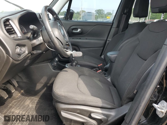 2018 Jeep Renegade Altitude with VIN ZACCJBBH4JPH29641, listed as a Copart auction lot 60641395 with 57,104 mi miles and Salvage title. Bid and sale history available at DreamBid. Image 7.
