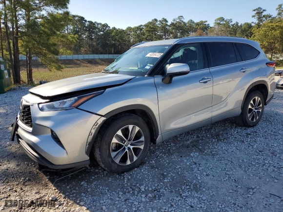 2020 Toyota Highlander XLE with VIN 5TDGZRAH5LS504770, listed as a Copart auction lot 48554725 with 84,711 mi miles and Non Repairable. Bid and sale history available at carsss.com. Image 1.