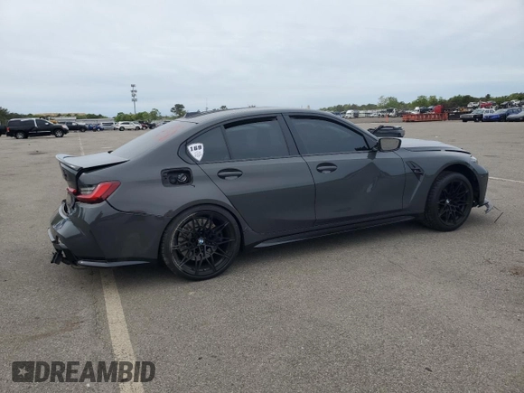 2023 BMW M3 Competition xDrive z VIN WBS43AY08PFP39992, wystawiony jako Copart lot #58658385 z przebiegiem 16 839 mil mil oraz Szkoda całkowita • Salvage title. Historia ofert i sprzedaży dostępna na DreamBid. Obrazek 3.