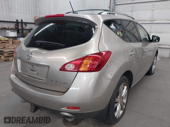 2009 Nissan Murano S with VIN JN8AZ18WX9W131685, listed as a IAAI auction lot 42130741 with 175,289 mi miles and . Bid and sale history available at carsss.com. Image 4.